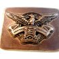 Vintage Registered Trademark E In Shield Quality Brand Belt Buckle