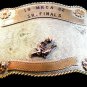 1982 MRCA Senior Finals Silver Calf Roping Western Cowboy Rodeo Bar J Belt Buckl