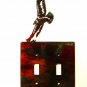 American Eagle Double Light Switch Cover Plate by Steel Images USA 030315GG