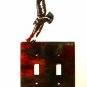 American Eagle Double Light Switch Cover Plate by Steel Images USA 030315GG