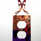 Kokopelli w/ Flute Double Outlet Cover Plate by Steel Images USA 021915M