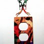 Kokopelli w/ Flute Double Outlet Cover Plate by Steel Images USA 021915M