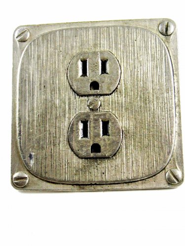 Electric Plug In Belt Buckle by Mobtown 81914
