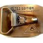 Commemorative 100 Years Telephone Industry Silver Tone Belt Buckle