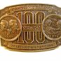 Commemorative 100 Years Telephone Industry Silver Tone Belt Buckle