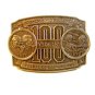 Commemorative 100 Years Telephone Industry Silver Tone Belt Buckle