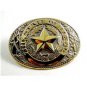 The State of Texas Goldtone & Silvertone Belt Buckle 2192014