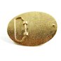 The State of Texas Goldtone & Silvertone Belt Buckle 2192014