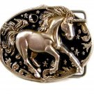 Unicorn Enameled Belt Buckle 51514 Not Signed
