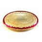 Gold Tone Red Enamel Western Cowboy Belt Buckle Made in USA