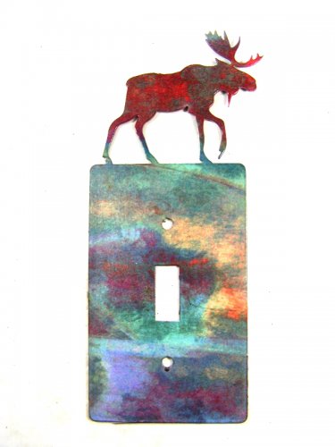 Moose Walking Single Switch Outlet Cover Plate by LaZart USA 6915