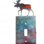 Moose Walking Single Switch Outlet Cover Plate by LaZart USA 6915