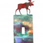 Moose Walking Single Switch Outlet Cover Plate by LaZart USA 6915