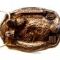 Unusual 1990 Western Cowboy Belt Buckle by C&J Made In U.S.A.