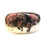 Vintage Cowboy Western Horse Bowing Belt Buckle 1114