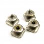 Deco Silvertone Mother Pearl Snap Link Cufflinks Bear Wilde KUM-A-PART 102714