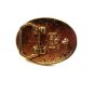 Ladies Tri Colored GoldTone Buck Deer Belt Buckle USA