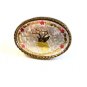 Ladies Tri Colored GoldTone Buck Deer Belt Buckle USA