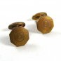 Edwardian / Art Deco Goldtone Cufflinks Unmarked 120914