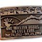 Vintage 1982 - 1987 One Million Hours No Lost Time Seneca  Belt Buckle