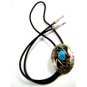 Great Looking Southwest Western Turquoise & Coral Bolo