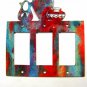 Southwest Pueblo Pottery Triple Rocker Outlet Cover Plate by Steel Images USA A