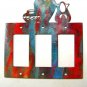 Southwest Pueblo Pottery Triple Rocker Outlet Cover Plate by Steel Images USA A