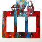 Southwest Pueblo Pottery Triple Rocker Outlet Cover Plate by Steel Images USA A