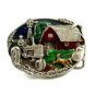 1981 Bergamont Farmer Tract Red Barn Belt Buckle 11042013