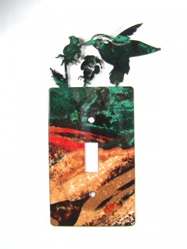 Bird Single Light Switch Cover Plate by Steel Images Made in USA 51515