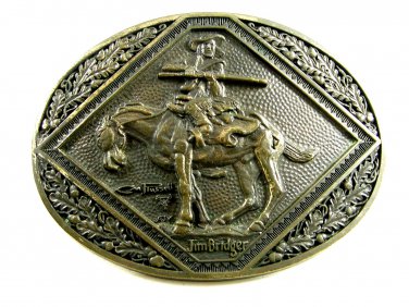 Jim Bridger C.M. Russell Western Collection Belt Buckle by ADM 092314