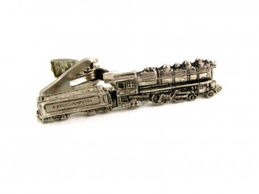 Vintage Silvertone Pennsylvania Train Tie Clasp by RMS