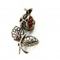 Handmade Sterling Silver Filigree Flower / Bud Brooch 81814
