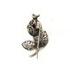 Handmade Sterling Silver Filigree Flower / Bud Brooch 81814