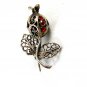 Handmade Sterling Silver Filigree Flower / Bud Brooch 81814