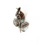 Handmade Sterling Silver Filigree Flower / Bud Brooch 81814
