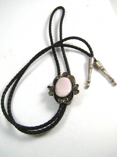 Southwest Western Rose Quartz Bolo