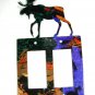 Moose Double Rocker Outlet Cover Plate Steel Images USA 6415nn
