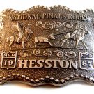 1987 Hesston National Finals Rodeo Calf Roping Belt Buckle