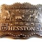 1987 Hesston National Finals Rodeo Calf Roping Belt Buckle
