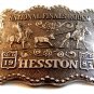 1987 Hesston National Finals Rodeo Calf Roping Belt Buckle
