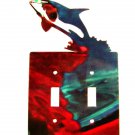 Shark Double Light Switch Cover Plate by Steel Images USA 42715