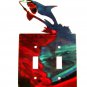 Shark Double Light Switch Cover Plate by Steel Images USA 42715