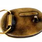 Vintage Indiana Metal Craft Buck & Doe Deer Mountains Belt Buckle - This is the