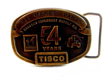 Vintage Tisco 54 Years All Makes Parts Belt Buckle