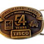 Vintage Tisco 54 Years All Makes Parts Belt Buckle