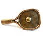 Vintage Solid Brass Badmitten Tennis Racket Belt Buckle