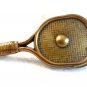 Vintage Solid Brass Badmitten Tennis Racket Belt Buckle