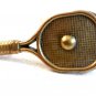 Vintage Solid Brass Badmitten Tennis Racket Belt Buckle