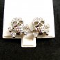 Small Skull CZs Pierced Studs Earrings 12092013yt